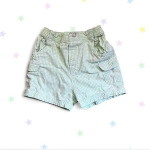 sesame street plaid gardener shorts